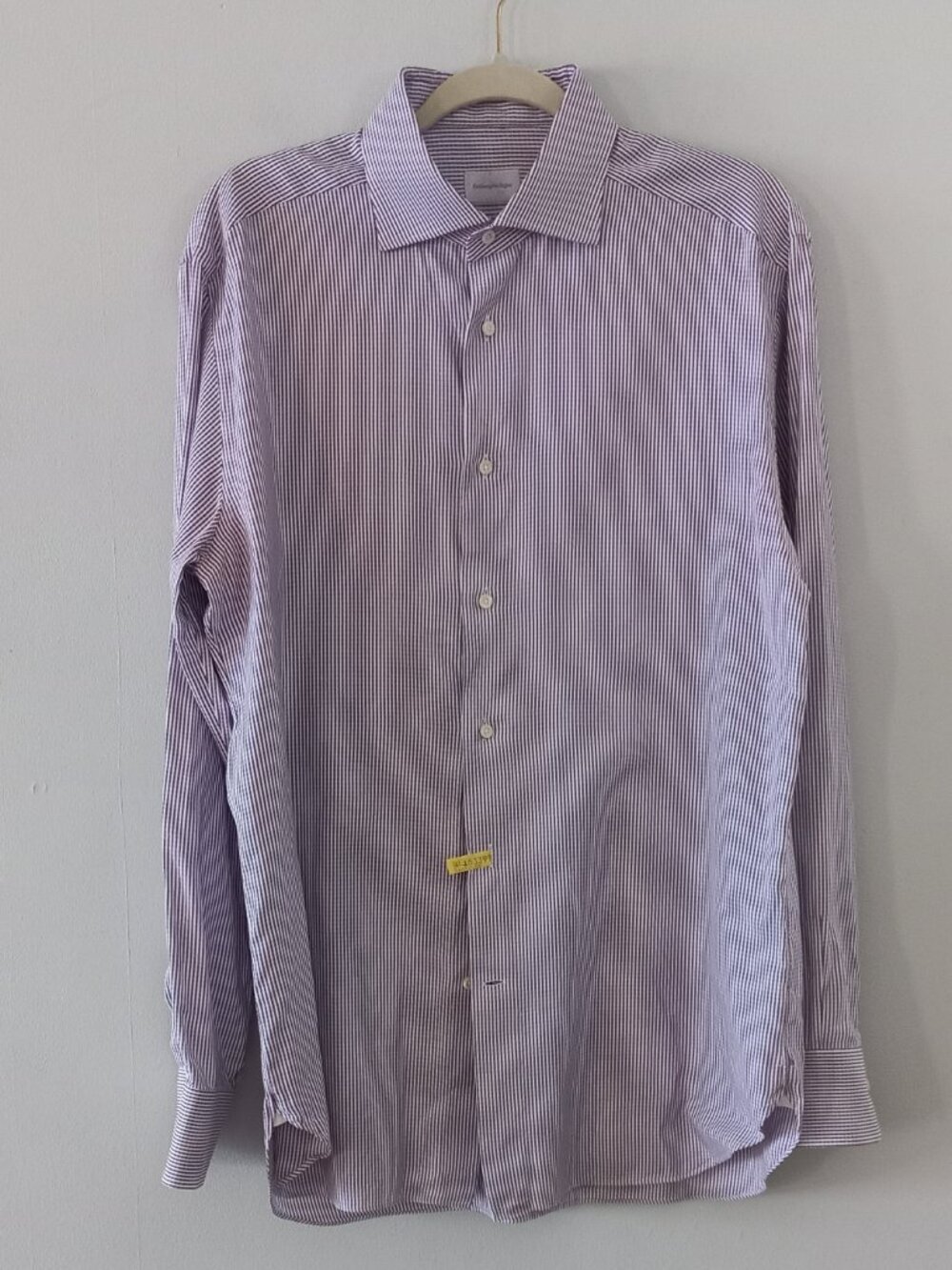 ERMENEGILDO ZEGNA purple striped shirt